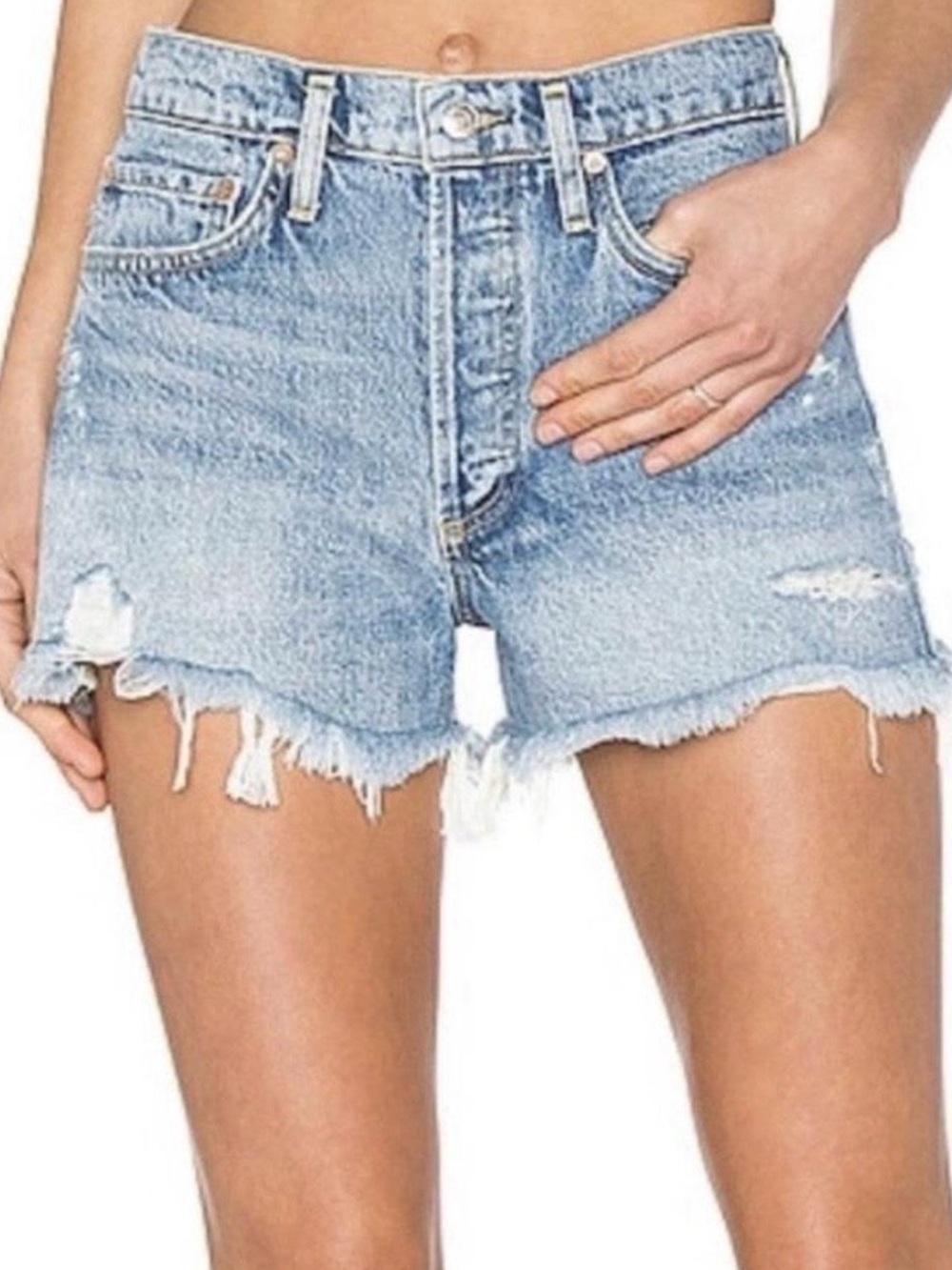 AGOLDE Parker vintage cut off jean shorts, 27